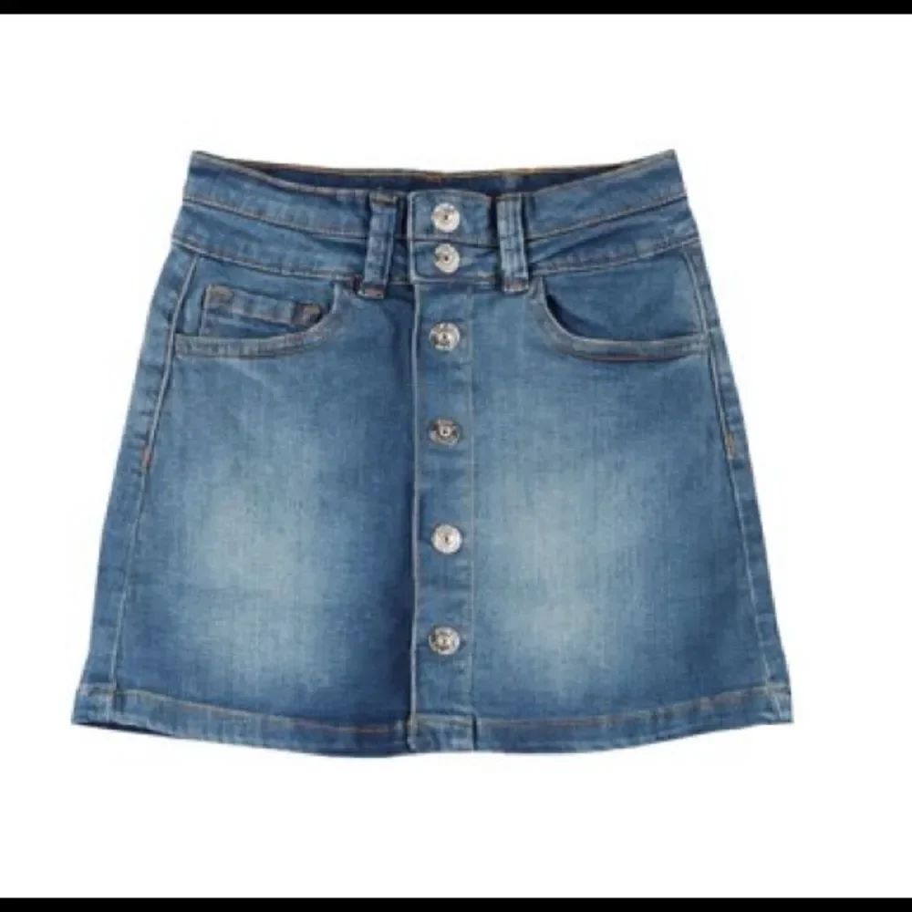 JESSICA SIMPSON Size 12 Mid Rise Denim Skirt - Picture 5 of 6